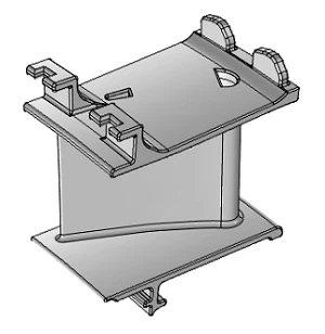 Nozzle Guide Turbine Vane Special Parts For Aircraft Engines